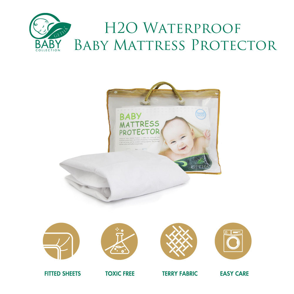 H2O Waterproof Baby Mattress Protector 60x120CM Getha International