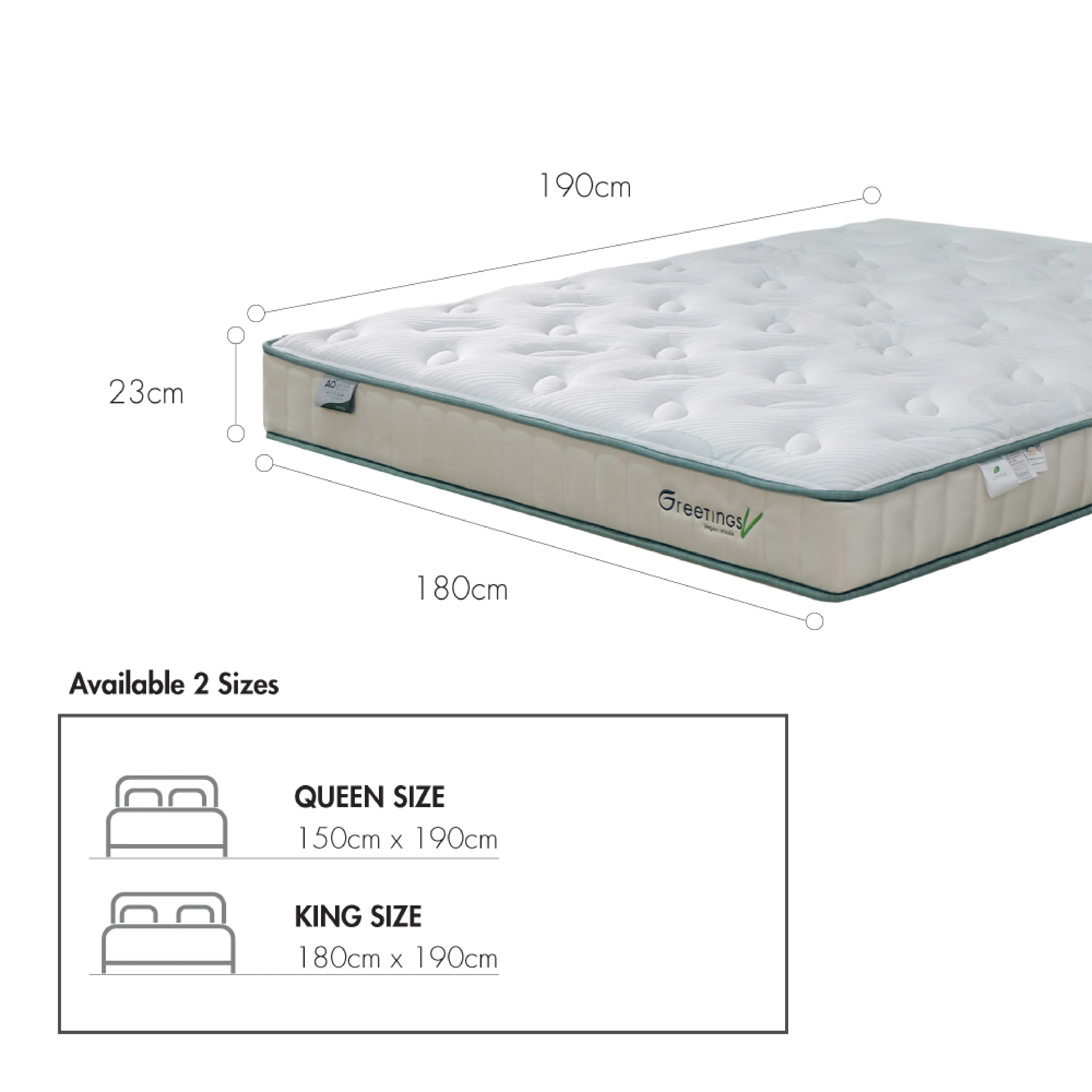 ที่นอนยางพารา Getha รุ่น Greetings V Mattress